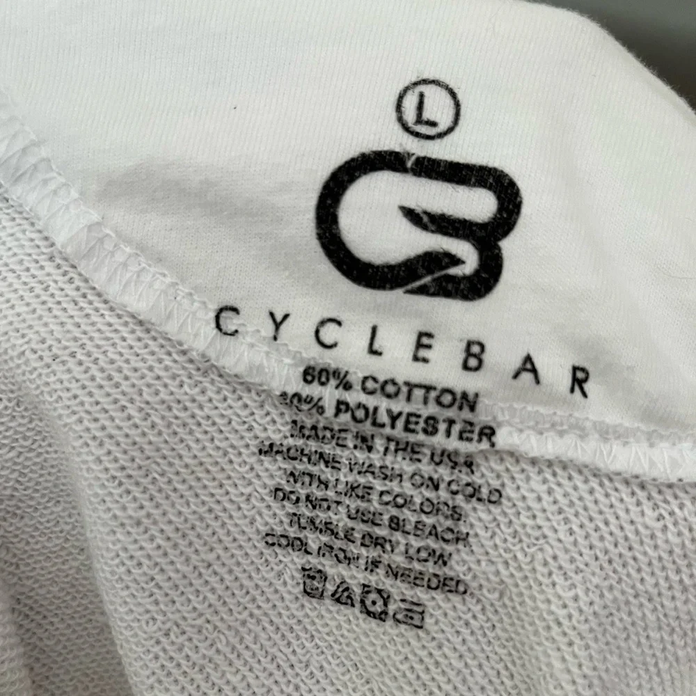 NWT Cyclebar Raw Edge Cropped Hoodie! - Picture 6 of 6